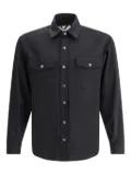 Cruna Osaka patch-pockets button-down shirt - Black