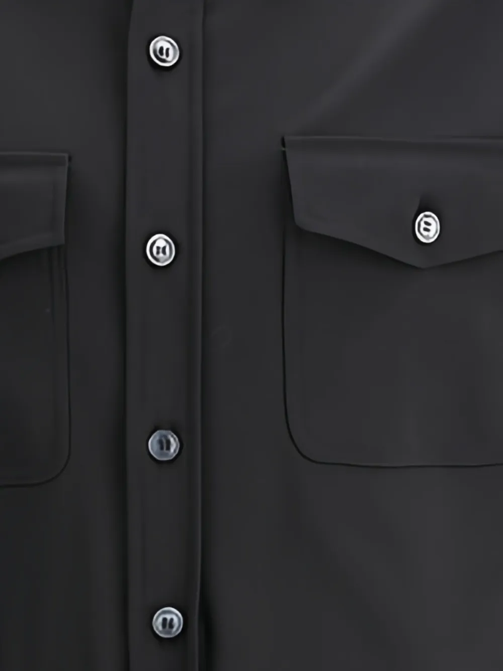 Cruna Osaka button-down overhemd met opgestikte zakken Zwart