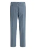 Cruna button-fly cotton trousers - Blue