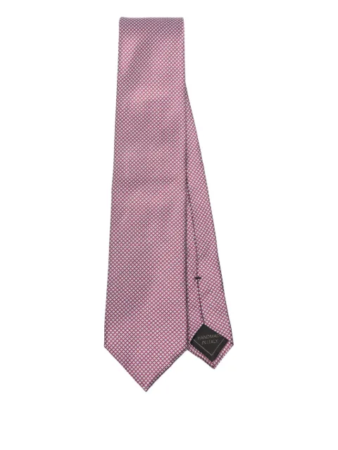 Brioni geometric-pattern silk tie