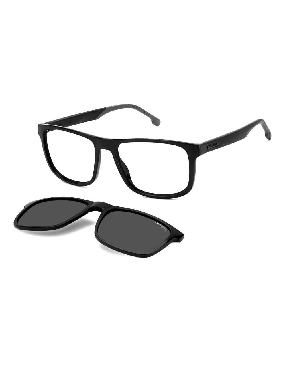 Carrera clip-on square-frame sunglasses Zwart