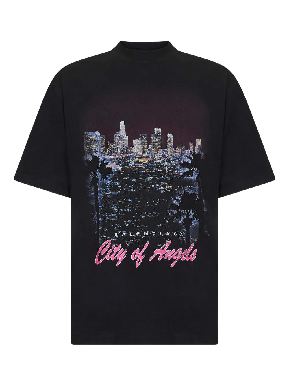 Balenciaga City of Angels T-shirt Zwart