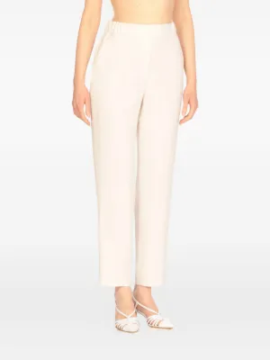 パンツ Antonelli Ecru Pleated Trousers Antonelli pleat-detailed Trousers | White | FARFETCH JO
