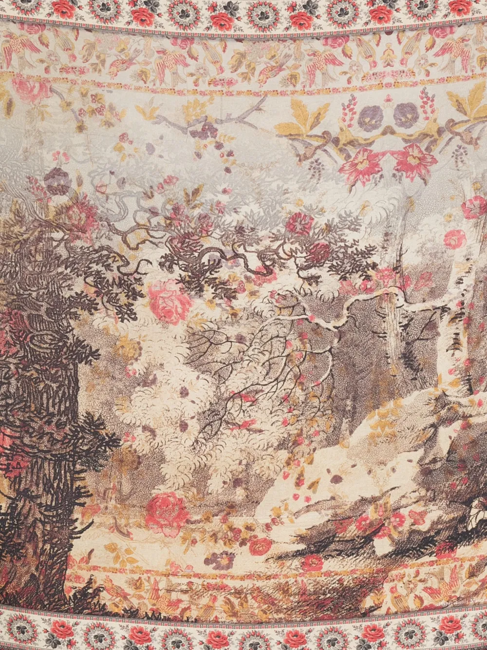 Pierre-Louis Mascia Sjaal met bloemenprint Rood