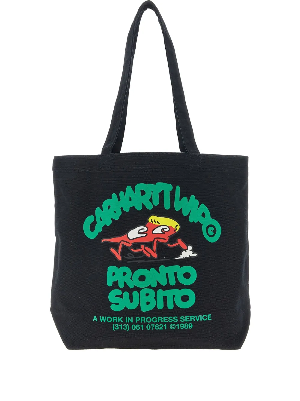 Carhartt WIP graphic-print tote bag | Black | Image 1