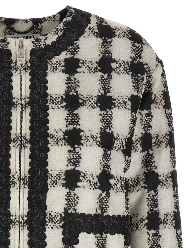 コート MOSCHINO CHECK COAT Brown Checked coat Moschino - Vitkac AS