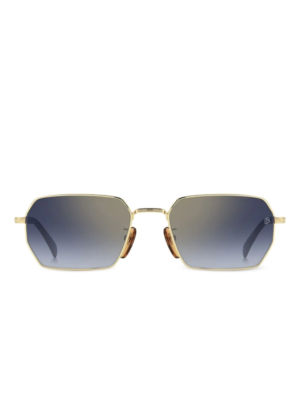 DAVID BECKHAM EYEWEAR DB 1174 S geometric-frame sunglasses Goud