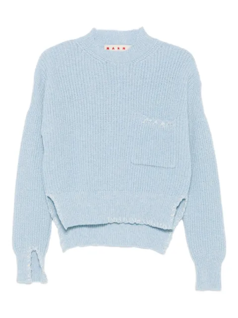 Marni pocket-detail ribbed wool sweater