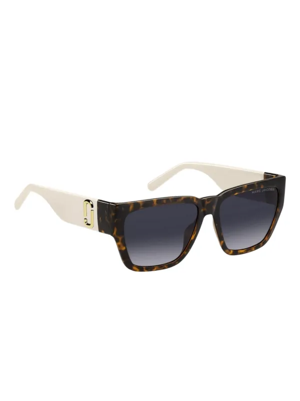 Marc Jacobs Eyewear ジオメトリックフレーム サングラス | ホワイト