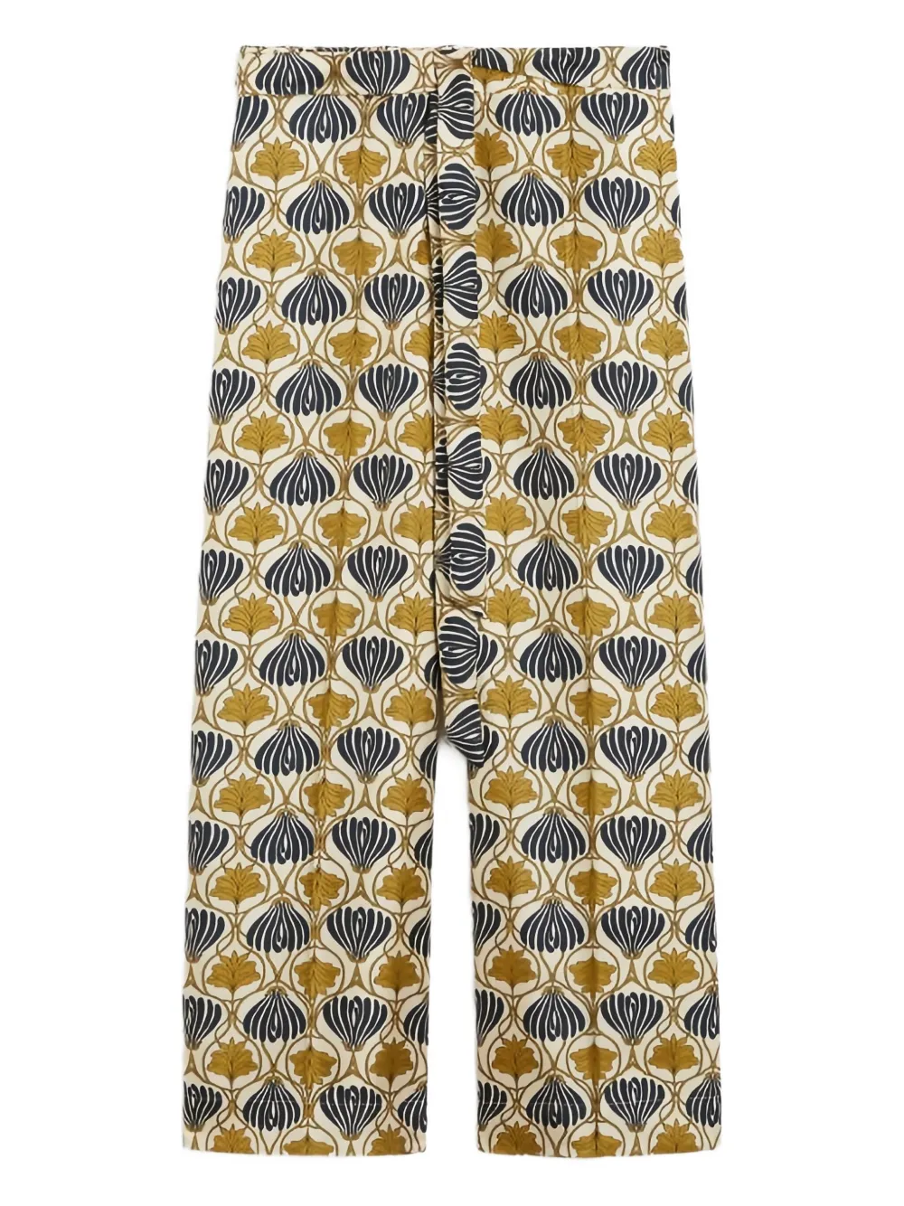 'S Max Mara Timec zijden broek Geel