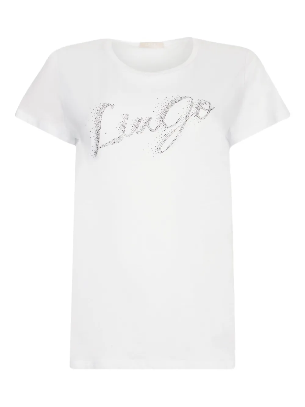 LIU JO T-shirt verfraaid met kristallen Wit