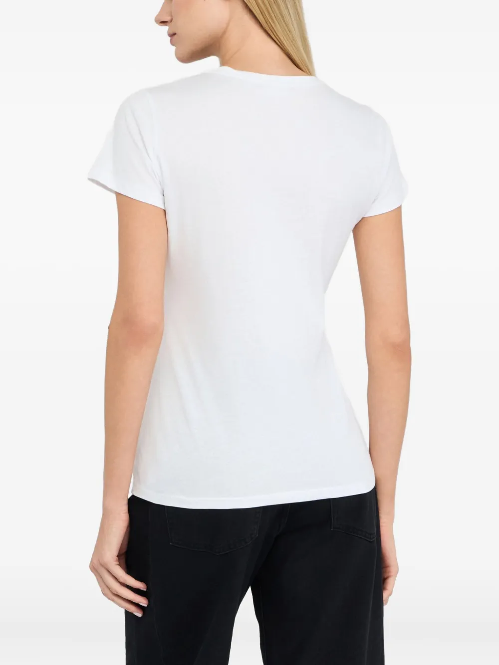 LIU JO T-shirt verfraaid met kristallen Wit