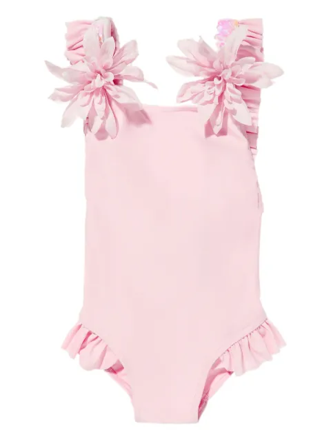 SELINIACTION KIDS Costume intero con ruches e fiori