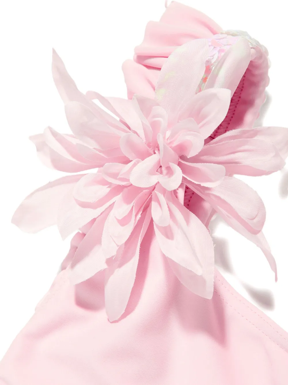 SELINIACTION KIDS Badpak met ruches en bloemen Roze