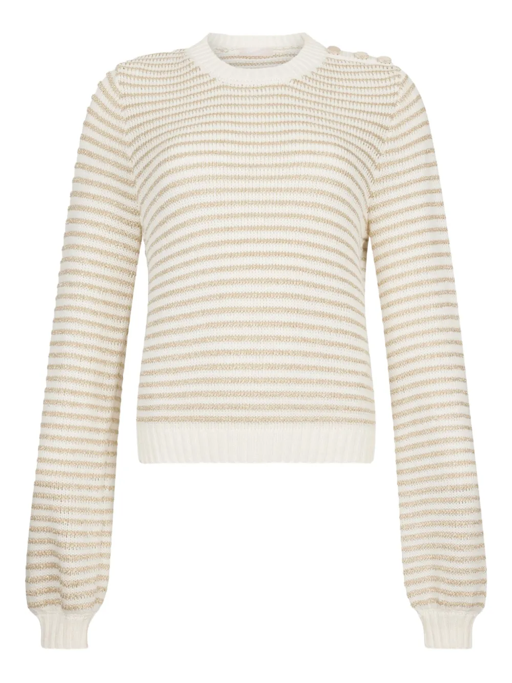 LIU JO striped button-detailed jumper | Image 1