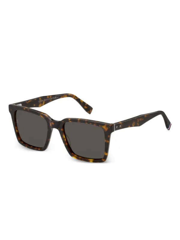 Tommy Hilfiger Tortoiseshell square-frame Sunglasses | Brown  display picture 2