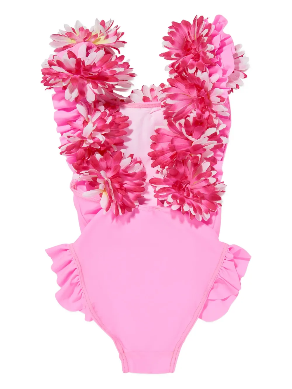 SELINIACTION KIDS Badpak verfraaid met bloemen en ruches Roze