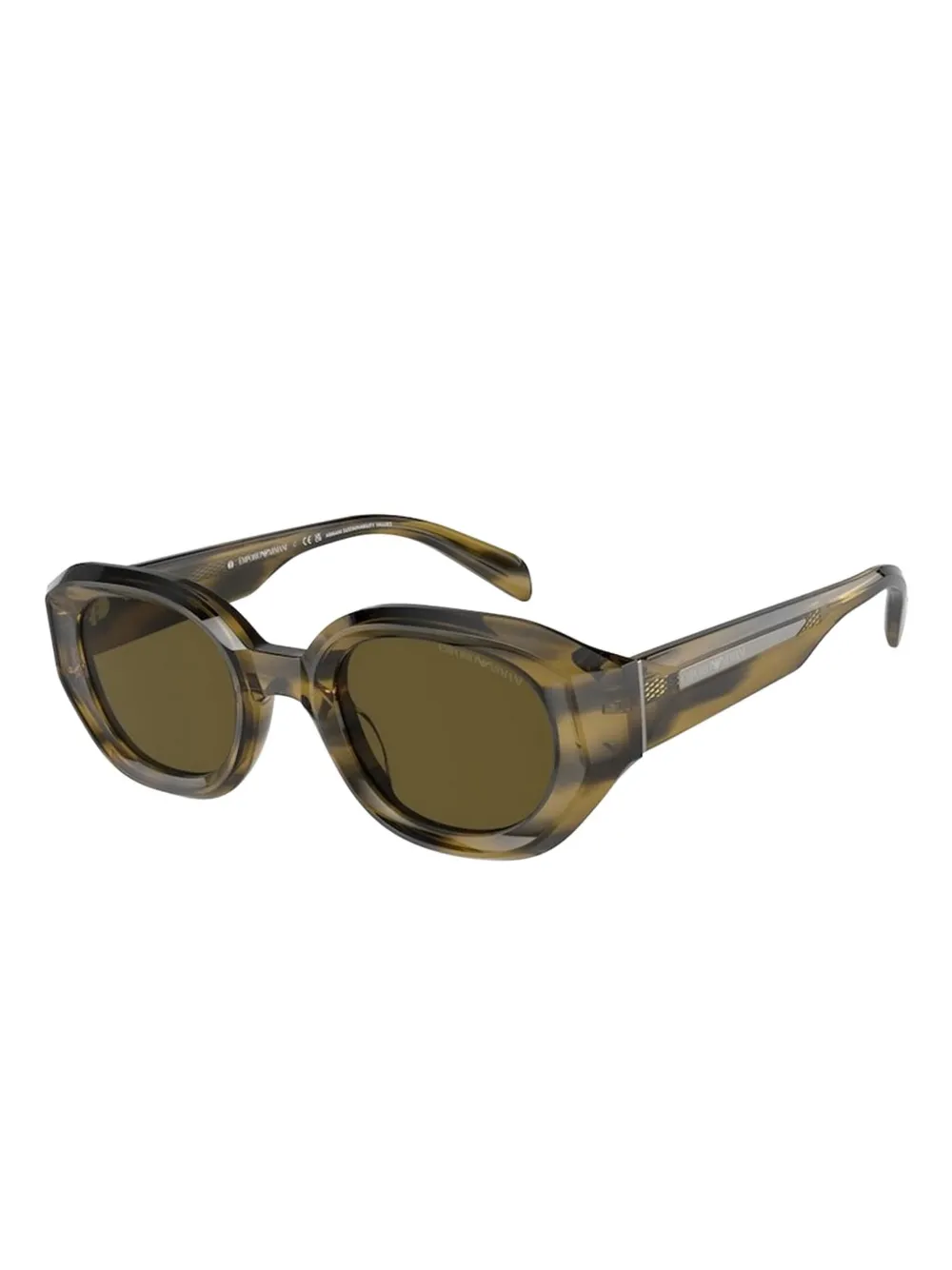 Emporio Armani geometric sunglasses Groen