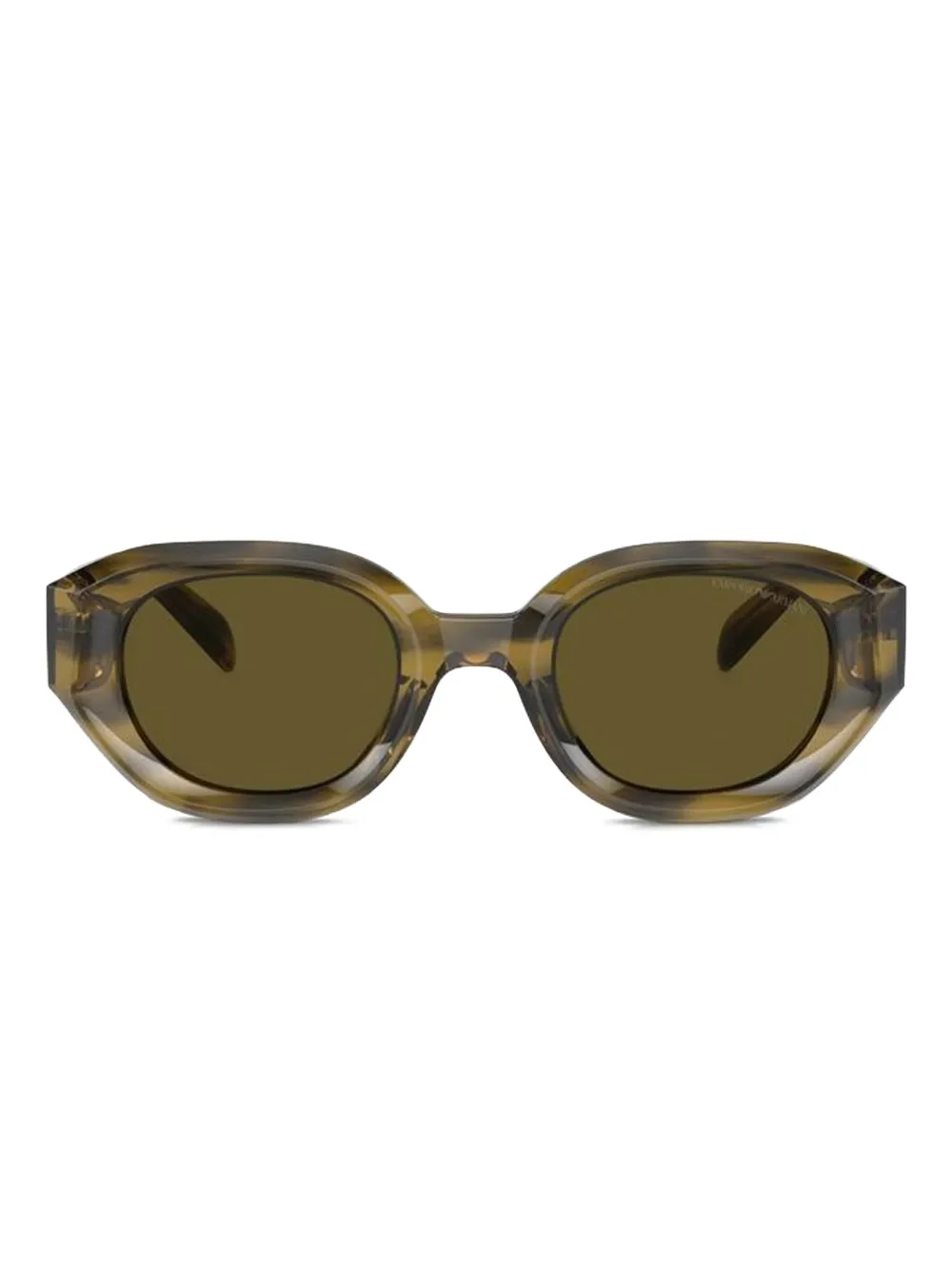 Emporio Armani geometric sunglasses Groen