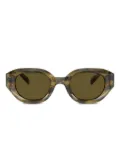 Emporio Armani geometric sunglasses - Green