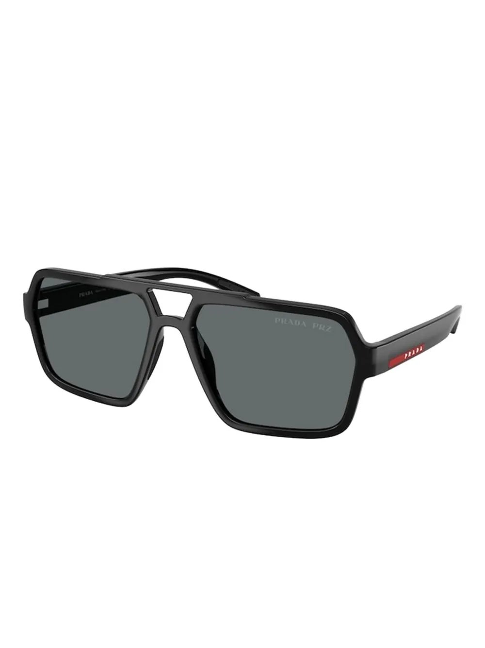 Prada Linea Rossa PS A06S geometric-frame sunglasses Zwart