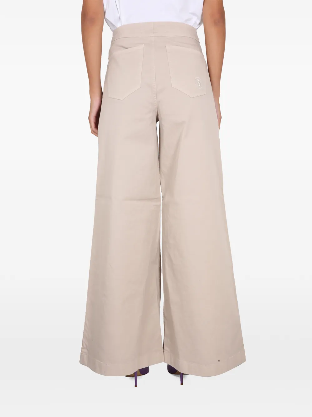  Department 5 Yoko Buttoned Wide Trousers - Neutrals 