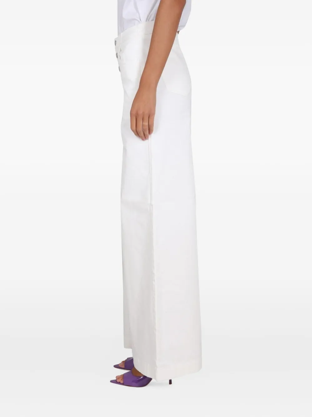 Department 5 Broek met knopen Wit