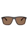Emporio Armani square-frame sunglasses - Brown