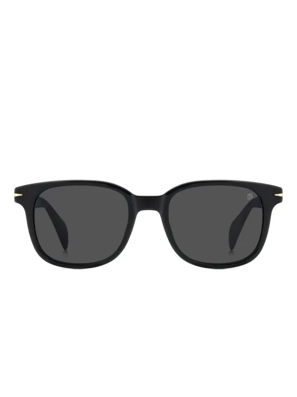 DAVID BECKHAM EYEWEAR ラウンドフレーム サングラス | ブラック