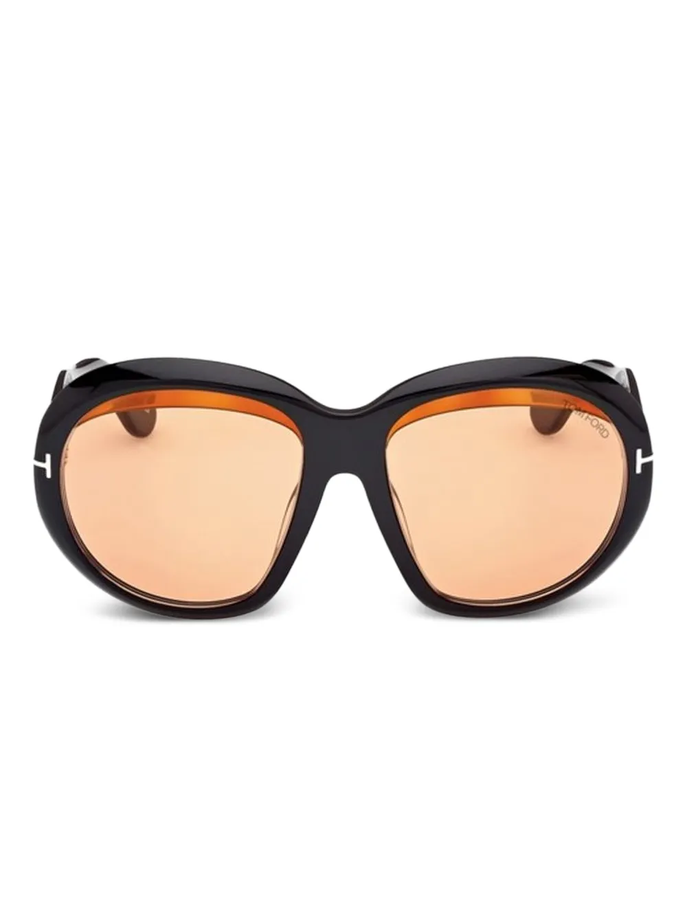 TOM FORD Eyewear shiny frame sunglasses Zwart