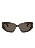 Michael Kors Le Praz geometric-frame sunglasses - Brown