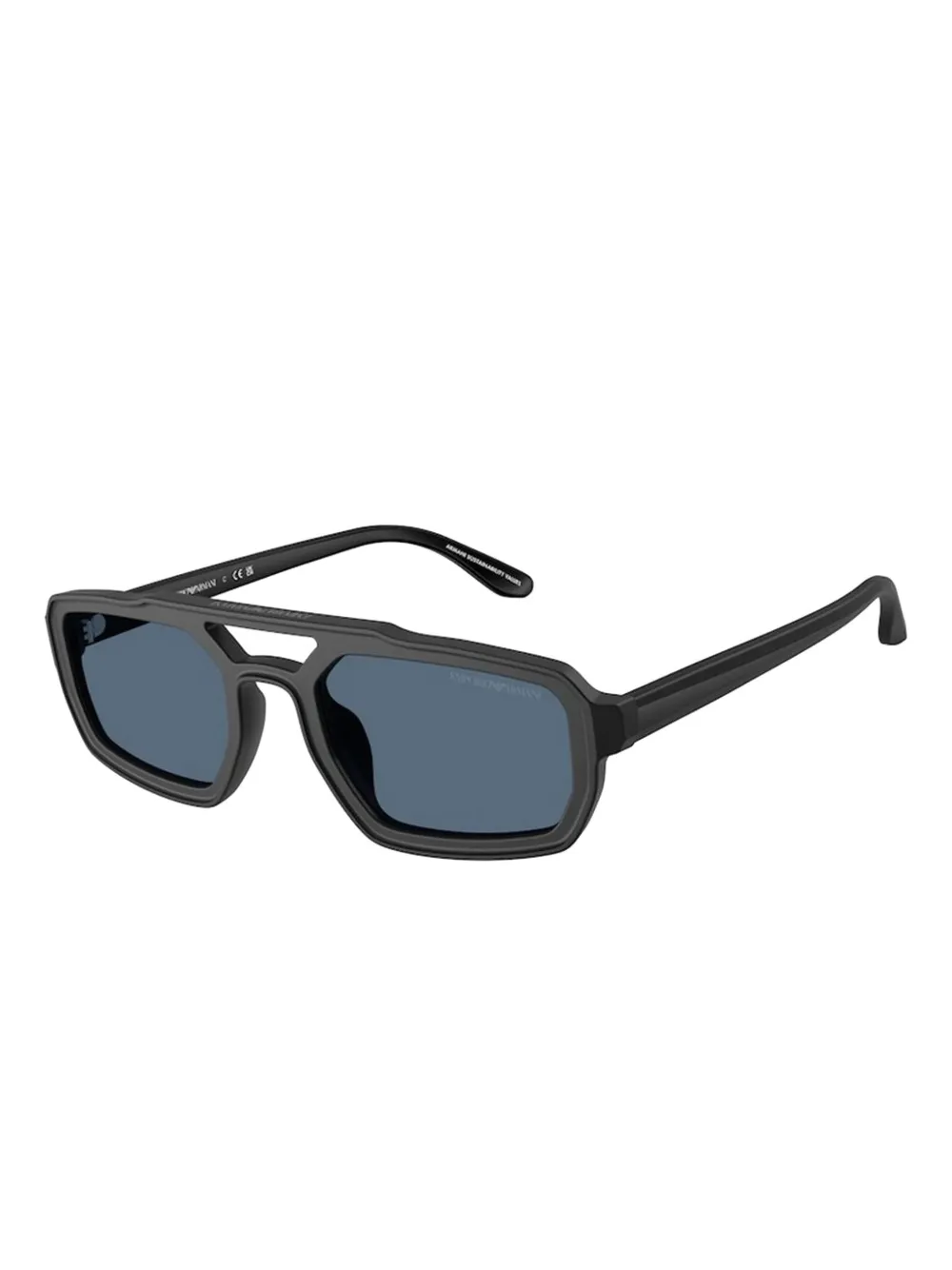 Emporio Armani geometric-frame sunglasses Zwart