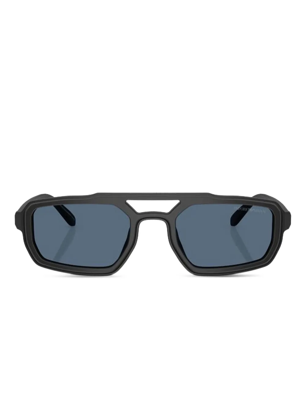Emporio Armani geometric-frame sunglasses - Nero