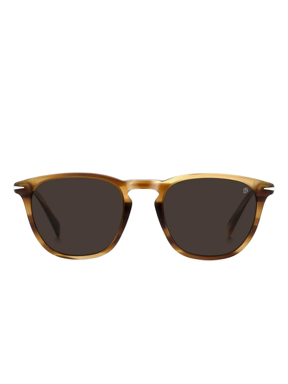 DAVID BECKHAM EYEWEAR square-frame sunglasses - ブラウン DAVID BECKHAM EYEWEAR square-frame sunglasses - ブラウン