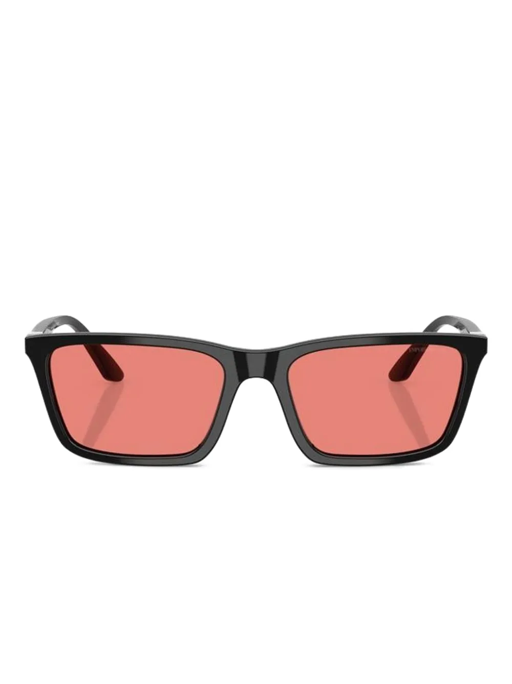 Emporio Armani square-frame jewel-detail sunglasses Zwart