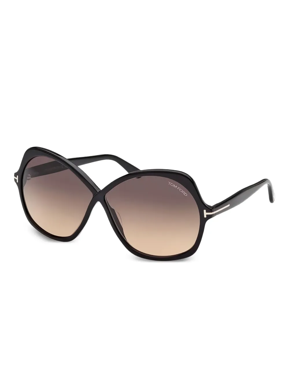 TOM FORD Eyewear Rosemin geometric frame sunglasses Zwart