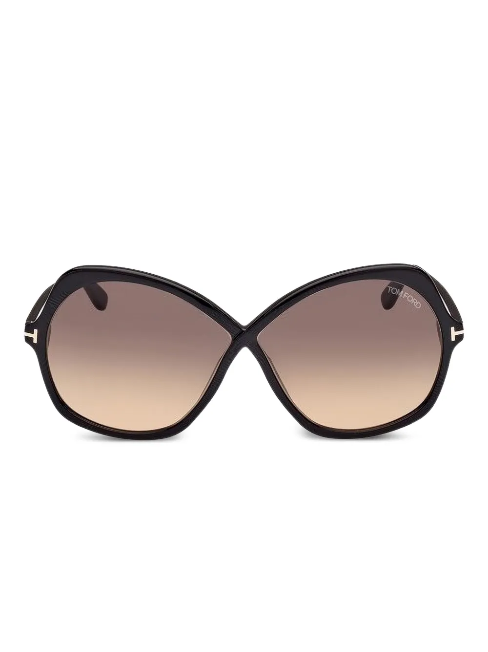 TOM FORD Eyewear Rosemin geometric frame sunglasses Zwart