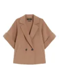 Weekend Max Mara Pera double-breasted short coat - Neutrals