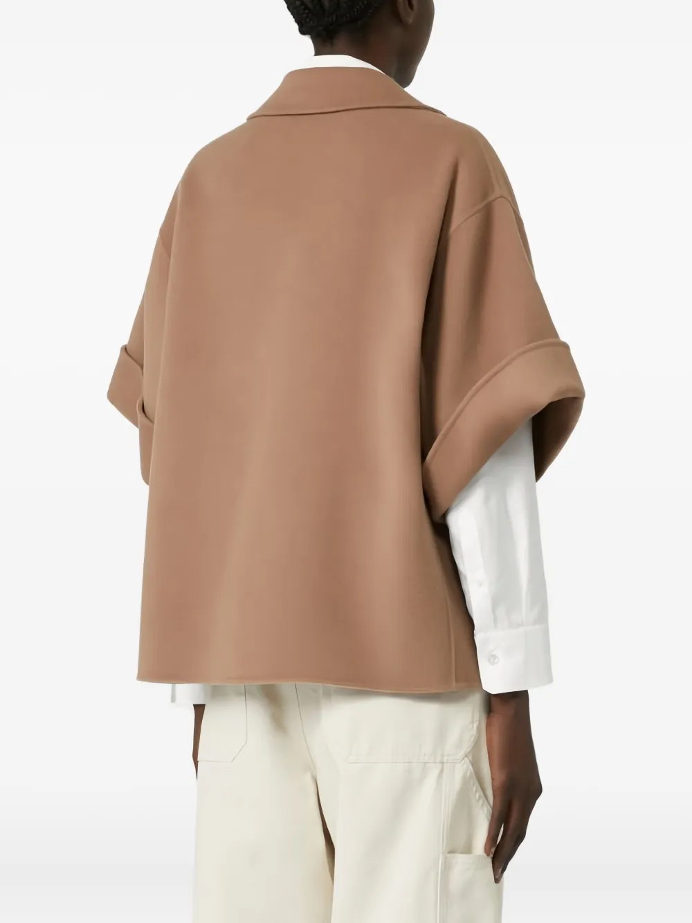 Weekend Max Mara Pera jas met dubbele rij knopen Beige