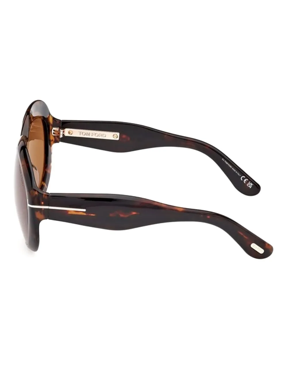TOM FORD Angelica oval-frame sunglasses Bruin