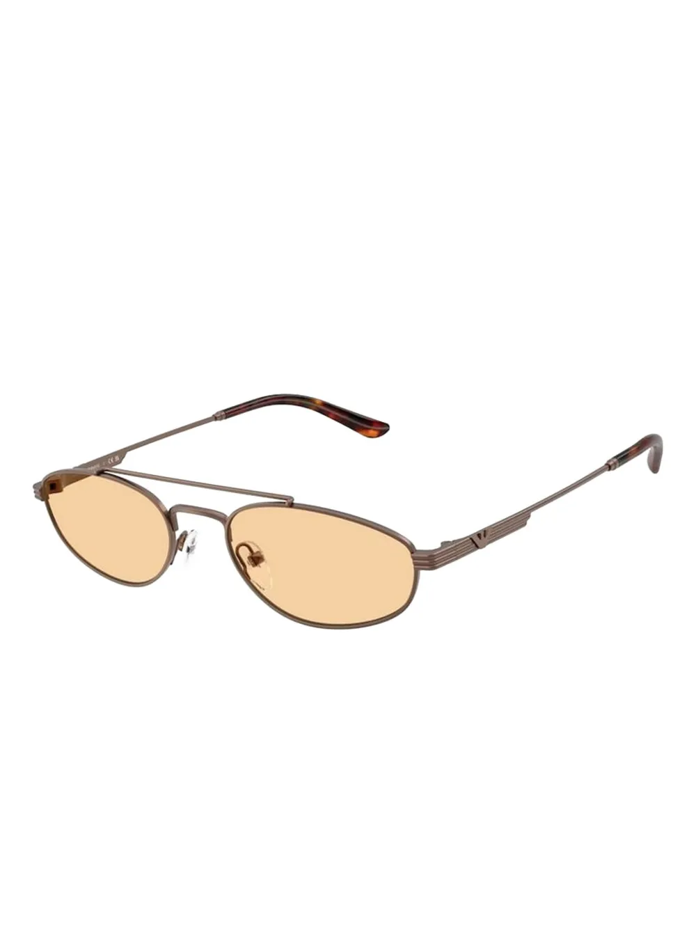 Emporio Armani metal oval-frame sunglasses | Image 2