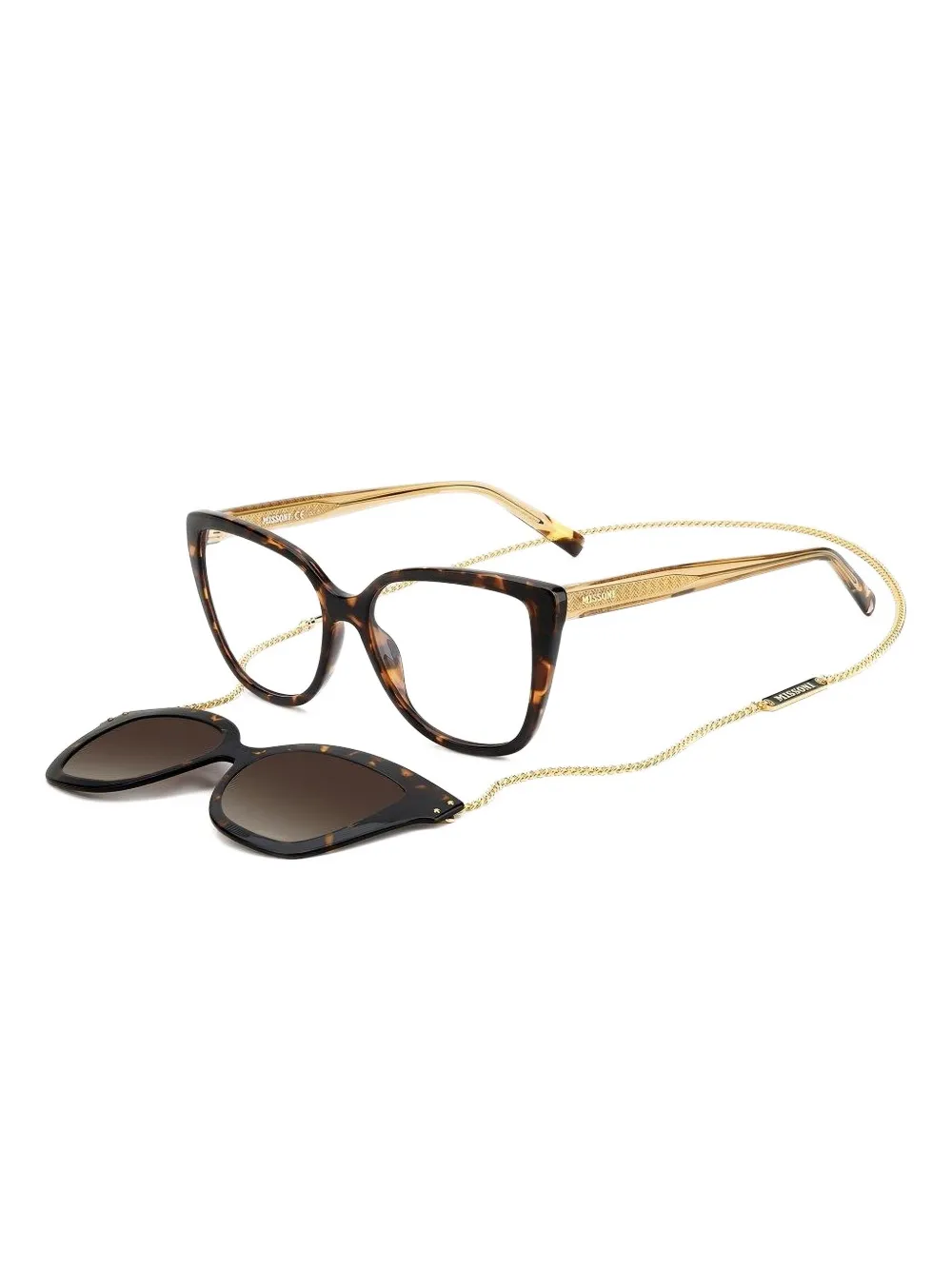 MISSONI EYEWEAR tortoiseshell cat-eye sunglasses Bruin