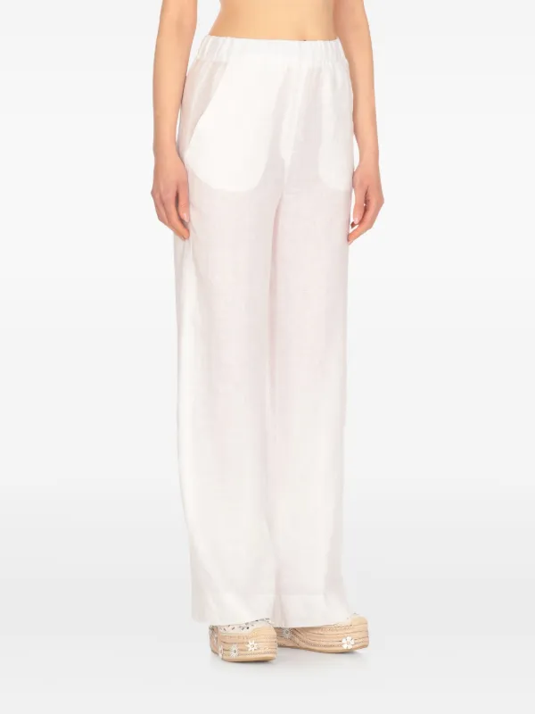 パンツ Antonelli White Rochette Trousers Antonelli Rochette ワイドパンツ | ホワイト | FARFETCH JP