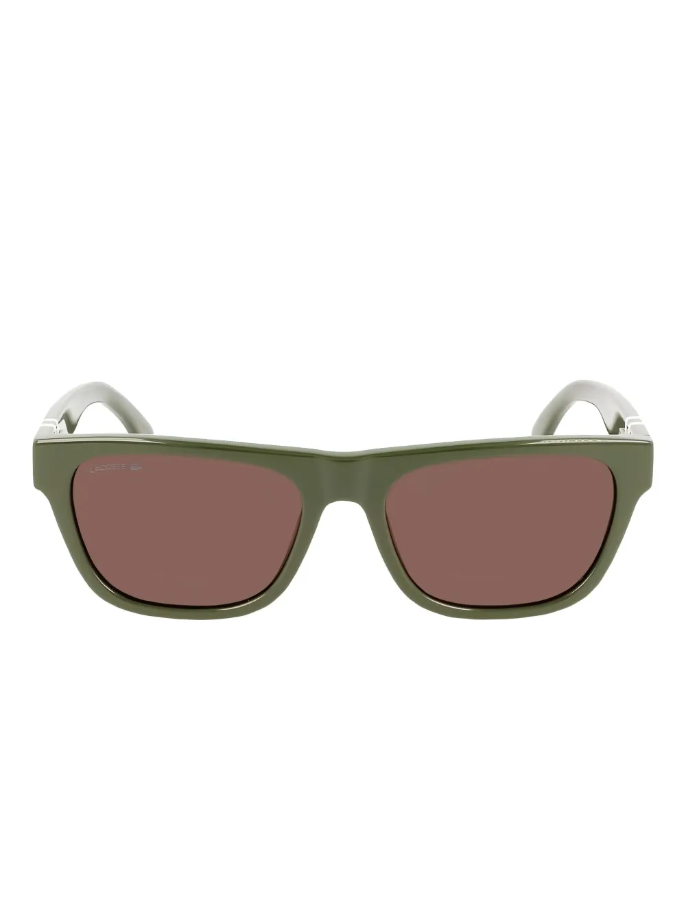 Lacoste rectangle-frame sunglasses - Verde