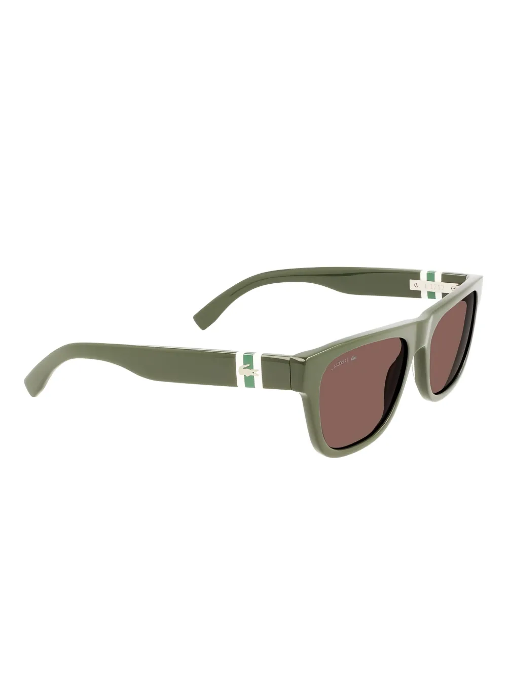 Lacoste rectangle-frame sunglasses Groen
