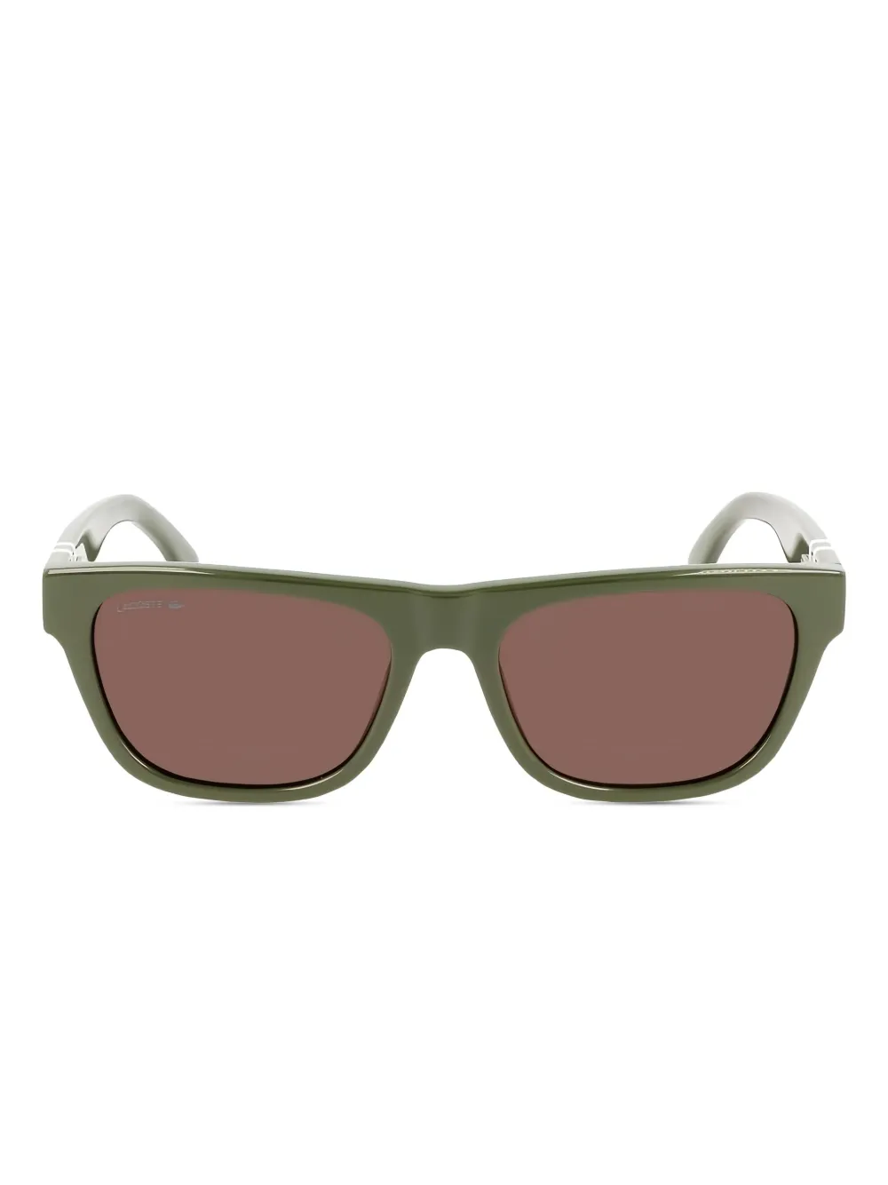 Lacoste rectangle-frame sunglasses Groen