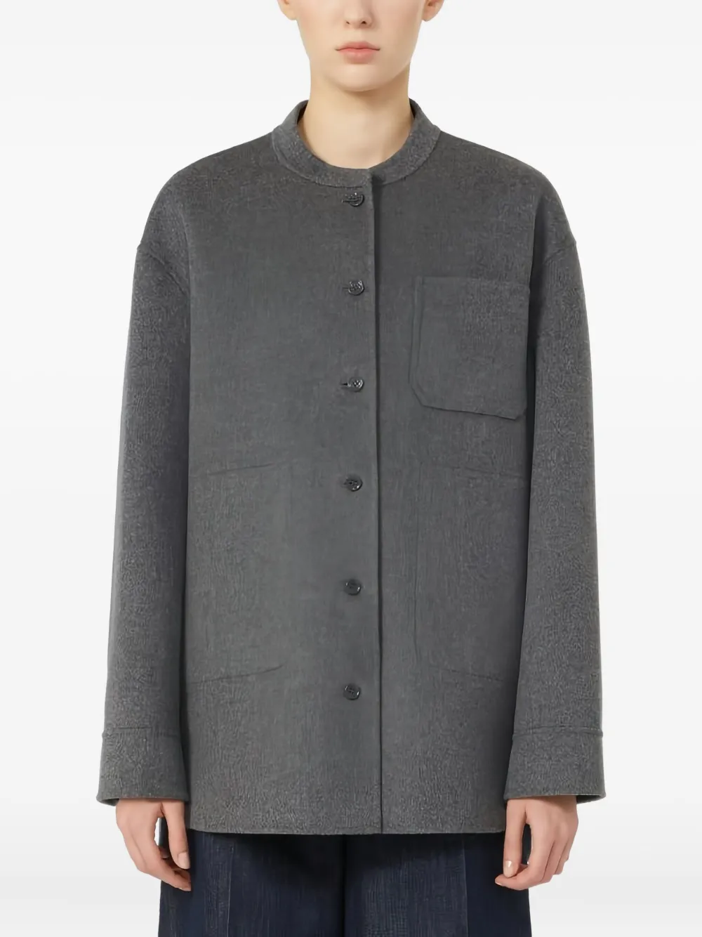 'S Max Mara Constanza jack met opgestikte zak en knopen Grijs