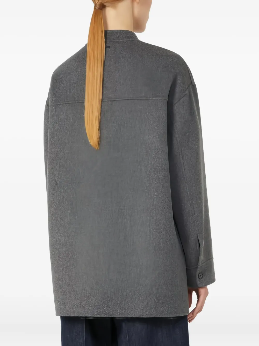 'S Max Mara Constanza jack met opgestikte zak en knopen Grijs