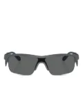 Emporio Armani geometric frame sunglasses - Grey