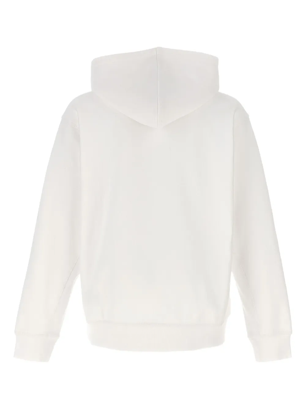 Carhartt WIP logo-embroidered kangaroo-pocket hoodie Wit
